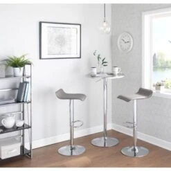 Porch & Den Tower Contemporary Ale Adjustable Barstools (Set Of 2) - White -Elegance Barware 77aee46e b622 4542 97fb 78eeed266e49