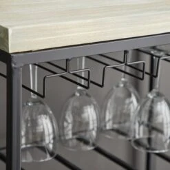 Iron/ Wood Industrial 36-inch Wine Rack - 19 X 11 X 36 - Grey -Elegance Barware 786028df 5472 460c 8840 73d87cb20455