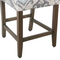Homepop 24" Classic Parsons Counter Stool - Suri Blue Slate - Blue -Elegance Barware 7926b06d e377 4237 82fb 418748acb531