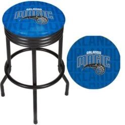 NBA Black Ribbed Bar Stool - City - Pheonix Suns -Elegance Barware 795ac099 e694 4a51 86d6 02c81209f94c