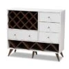 Mid-Century Wine Cabinet By Baxton Studio - White