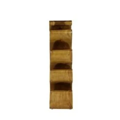 Brown Teak Wood Rustic Wine Rack 28 X 11 X 7 - 11 X 7 X 28 - 11 X 7 X 28 - Brown -Elegance Barware 79e54ca5 7930 4733 b377 f9c6998c2a51