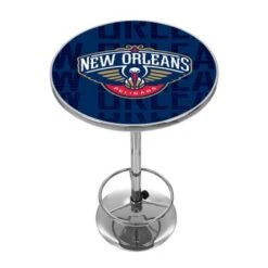 NBA Chrome Pub Table - City - New York Knicks -Elegance Barware 7a78fc2e 8a35 43d4 937f 67c475e78d60