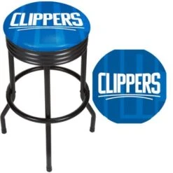 NBA Black Ribbed Bar Stool - Fade - Los Angeles Clippers -Elegance Barware 7b833308 c05e 4b7c aea0 5ab2e9df1ff5