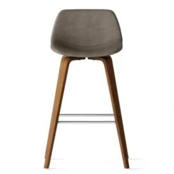 WYNDENHALL Cacey Mid Century Modern Bentwood Counter Height Stool (Set Of 2) - 20.7'' X 21.1'' X 36.6 - Denim Grey -Elegance Barware 7b858cef cbe7 4390 9be5 c50c79a93c1a