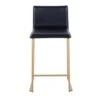 Mara Contemporary Upholstered Counter Stool (Set Of 2) - N/A - Gold / Black