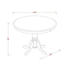 East West Furniture - Rubberwood Counter-height Pub Set - A Table And Counter Height Chairs (Color Options Available) - TRQU3-BLK-W -Elegance Barware 7c54406c dc51 45a1 92de d24b3f111959