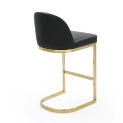 Silver Orchid Boardman PU Leather Bar Stool/Counter Stool Chair - Navy - Bar Height -Elegance Barware 7ef505f9 9a3c 4ed2 8e82 32d75ddf1bb4