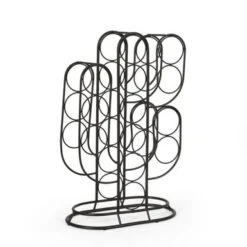 Ferrat 13 Bottle Tabletop Cactus Wine Rack By Christopher Knight Home - Black -Elegance Barware 8005bd66 509a 49ab 97da 46fb32a4ada3