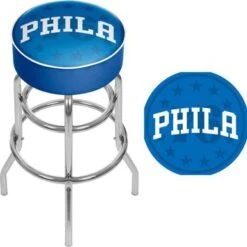 NBA Padded Swivel Bar Stool - Fade - 20" X 20" X 31" - Portland Trail Blazers -Elegance Barware 8172b785 18fe 49c3 b8c9 6d3694b66084