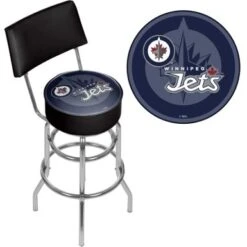 NHL Swivel Bar Stool With Back - Watermark - Philadelphia Flyers -Elegance Barware 8293b9f4 d334 4f31 b208 c97f1e6b7fc9