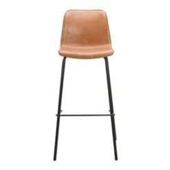 (Set Of 2) Erwin Faux Leather Bar & Counter Stool (2 Color Options) - Tan - Bar Height