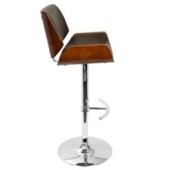 Carson Carrington Tranas Mid-Century Modern Adjustable Barstool - Brown/Cherry -Elegance Barware 8405d7fb c379 4db8 bc71 cef4f3bb7597