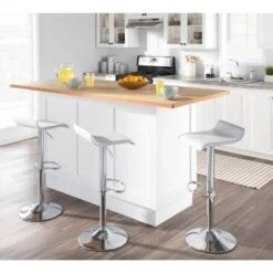 Porch & Den Tower Contemporary Ale Adjustable Barstools (Set Of 2) - White -Elegance Barware 84838690 96be 452b 9ef6 3044d910e2e0