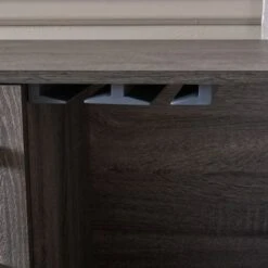 Lochner 15-Bottle Wine And Bar Cabinet By Christopher Knight Home - Sonoma Gray Oak + Black -Elegance Barware 8516f208 3ca9 42ad aa03 4fc6b5654ade