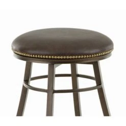 Copper Grove Tejeda Backless Metal Swivel Counter Or Bar Stool - Counter Height/Counter Height - 23-28 In. -Elegance Barware 864c7878 665c 4a8b a581 d8186d5c2fed