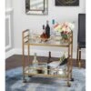 Simple Living Manhattan Bar Cart - Antique Pewter