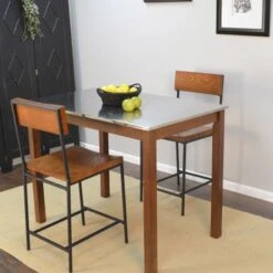 Carbon Loft Newton Stainless Steel Top Bar Table - Black - 4 Seat -Elegance Barware 88f42852 c5cb 4097 bf73 47785046b8d2