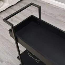 FirsTime & Co. Factory Row Industrial Farmhouse Wheeled Bar Cart - Gray -Elegance Barware 8a462d0a 41d5 489c a1b6 61131ba84246