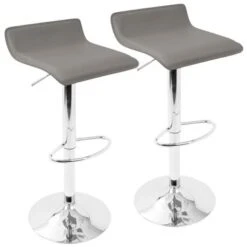 Porch & Den Tower Contemporary Ale Adjustable Barstools (Set Of 2) - White -Elegance Barware 8a4ad1b1 d6a5 4337 b197 da4f65f8d6a0