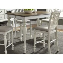 Liberty Cumberland Creek Nutmeg And White 54x54 Gathering Table - Cumberland Creek NutmegWhite 54x54 Gathering Table -Elegance Barware 8ab12a55 1c71 47b0 ba83 8a8cfbccd513