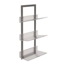 Grey Metal Modern Wall Shelf, 32" X 12" X 8" - Grey -Elegance Barware 8b2f1f08 e714 4c4f ab05 608f9d386269