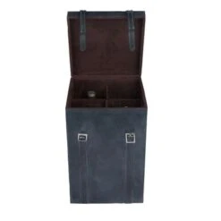 Leather Modern Wine Holder - 5 X 5 X 19 - Black -Elegance Barware 8b5b9253 95db 4dbd 8302 479ed7812a97