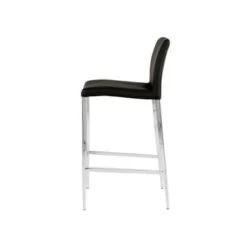 Delta Modern Leatherette & Chrome Counter Stool - Contract Grade - Off-White -Elegance Barware 8ba4601b 110b 49a1 b7ce d09c92ba0eb4