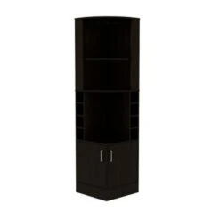 Copper Grove Tumanyan Corner Bar Cabinet - N/A - Black -Elegance Barware 8bf1c926 a7bb 4c3d 8fcb cd8a441fc294