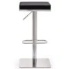 Strick & Bolton Fulla Stainless Steel Eco-leather Square Barstool - Black -Elegance Barware 8d3ceeb9 def2 41d9 82a4 57c027b4aa54