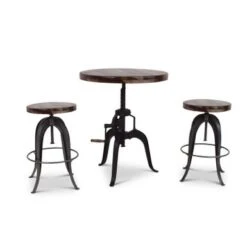 Seoni Adjustable-height Pub Table By Greyson Living - Black -Elegance Barware 8e7105d4 e9bb 4fb1 8b44 cfc0b5b14ab5