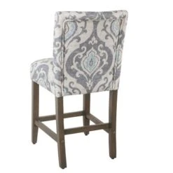 Homepop 24" Classic Parsons Counter Stool - Suri Blue Slate - Blue -Elegance Barware 8f5cf5dd 1a8d 45a7 bcd5 b4ab8cdfaab7