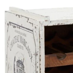 Wood Farmhouse Wine Rack 16 X 14 X 13 - 14 X 13 X 16 - Red -Elegance Barware 907b2d1c 71fa 414f a944 1acec1be4c49