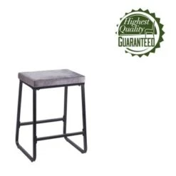 Porthos Home Saga Counter Stools Set Of 2, Velvet Upholstery, Iron Legs - Grey -Elegance Barware 90fa9d6d ae5d 433e ad90 4898c447908b