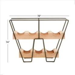 Brown MDF Industrial Wine Rack 14 X 19 X 7 - 19 X 7 X 14 - 19 X 7 X 14 - Brown -Elegance Barware 917c8441 13fe 417a 8c16 eb20318626ff