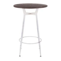 Carbon Loft Barton Industrial Round Bar Table - N/A - Antique/Espresso -Elegance Barware 91cf23e8 72ff 4836 a0b8 8aa14a7860d9