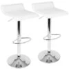 Porch & Den Tower Contemporary Ale Adjustable Barstools (Set Of 2) - White -Elegance Barware 92b4182a aac3 43fb a8f6 687b9e470fc0