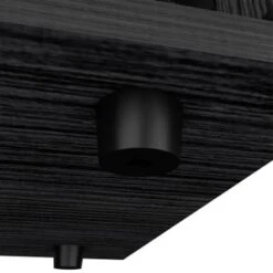 FM Furniture Leeds Bar Cabinet With 2 Concealed Shelves, 2 Open Shelves, And 6 Liquor Cubbies - MDF -Elegance Barware 93a64507 8751 4b23 8336 d48bc9acc891