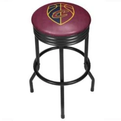 NBA Black Ribbed Bar Stool - City - Los Angeles Lakers -Elegance Barware 945620c6 8a4d 4442 9eba eab1702bc85c