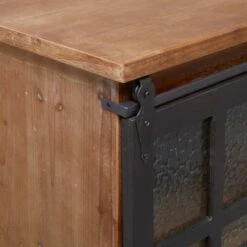 Brown Fir Industrial Standing Wine Rack - 32 X 16 X 33 - 32 X 16 X 33 - Orange -Elegance Barware 95b11a9b fe74 4f6e 95e6 ced32d3ab769