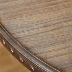 Simple Living Decker Adjustable Height Round 5-Piece Dining Set - 5-Piece Set - Natural Reclaimed Look -Elegance Barware 966388ae e9c4 45b3 be74 77cf7f336f0b