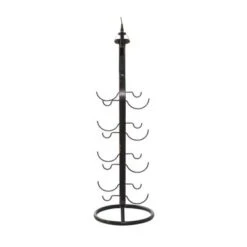 Black Metal Industrial Wine Holder Rack 35 X 11 X 11 - 11 X 11 X 35 - 11 X 11 X 35 - Black -Elegance Barware 9a6bcdc4 418d 4cb4 a5a2 7d2ec2248080