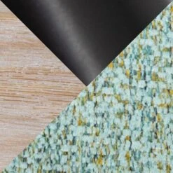 The Gray Barn Vallberga 30" Fixed-Height Bar Stool With White Washed Wood Base (Set Of 2) - Light Green Fabric/Round Black Footrest -Elegance Barware 9b2097ce 6640 4f52 8b2e 6e26d8095a9b