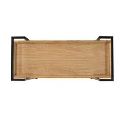 Gerard Modern Industrial 2-Tier Wood Bar Cart With Wheels By Christopher Knight Home - 38.00" W X 16.10" D X 33.00" H - Brown -Elegance Barware 9e821b44 3fab 4cfd 9b60 88c9b57fa420