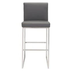 Belleville Barstool Gray - Single - Gray - Bar Height -Elegance Barware 9ffe8183 a27e 4611 b099 0e07847b18cd