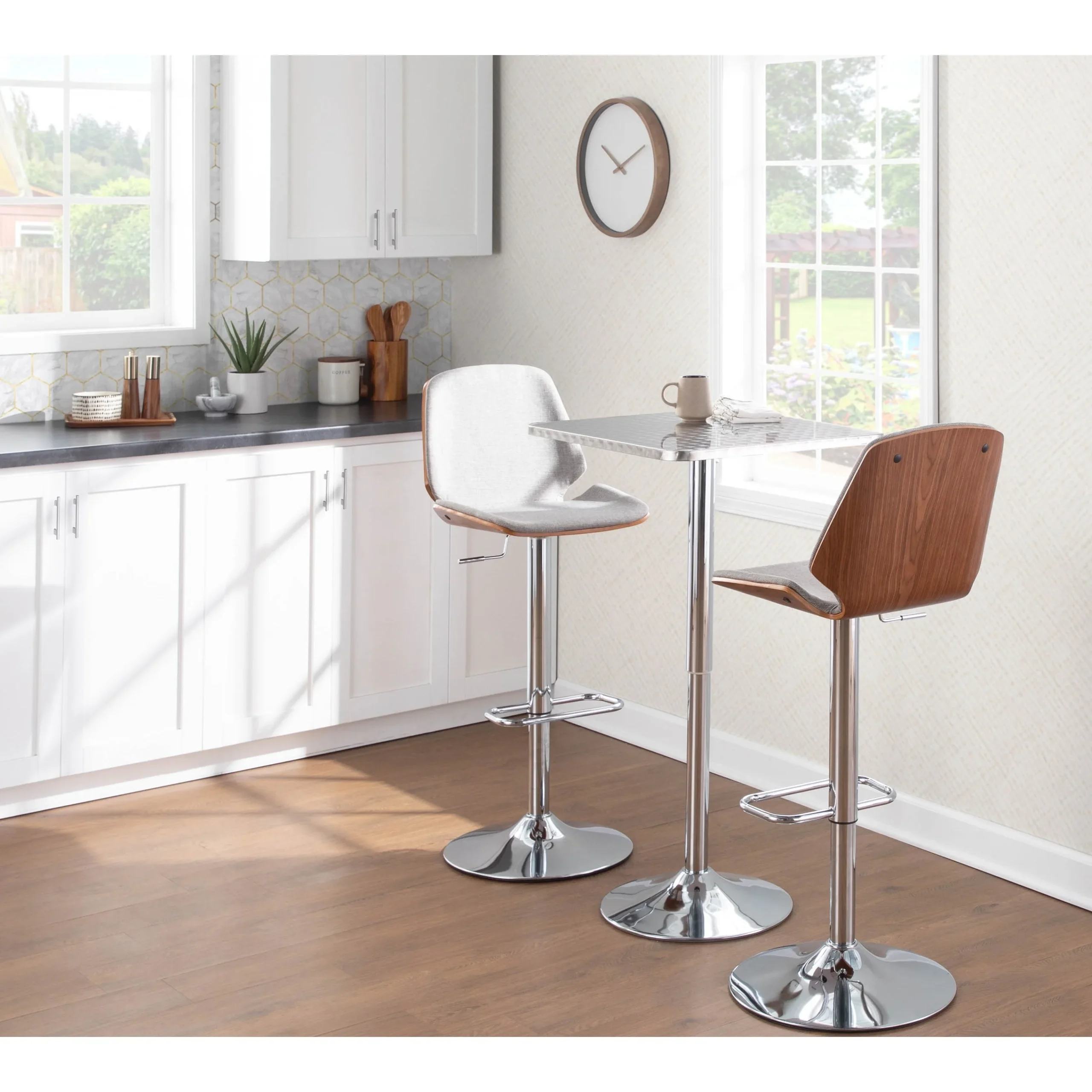 Elegance Barware 37 Elegance Barware -Elegance Barware Carson Carrington Vihti Walnut Wood Adjustable Swivel Bar Stool Grey d4d4a157 87a2 4f89 bdc3 54af61d10af4.455fd6c404d5b73d66db62f49f16ec5f scaled