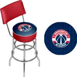 NBA Swivel Bar Stool With Back - City - 20" X 20" X 41.75" - Philadelphia 76ers -Elegance Barware NBA Swivel Bar Stool with Back City 3a17ec35 1f71 49fc 9c77 47df2e098f88 1000