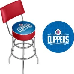 NBA Swivel Bar Stool With Back - City - 20" X 20" X 41.75" - Detroit Pistons -Elegance Barware NBA Swivel Bar Stool with Back City a43d85c9 0be5 4ffa 900f 332a446dcebd 1000