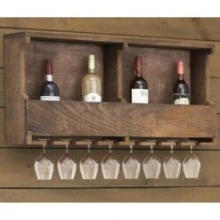 Carbon Loft Lawrence Reclaimed Wood Wine Rack - Brown -Elegance Barware a0acba51 f6da 489c 84a8 a5bcd5ab99cd