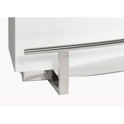 Somette Xandra White Bar - 21.26"W X 47.24"D X 42.01H - Metal - White -Elegance Barware a0d83c59 b320 43a3 9b94 79d5df7a628d